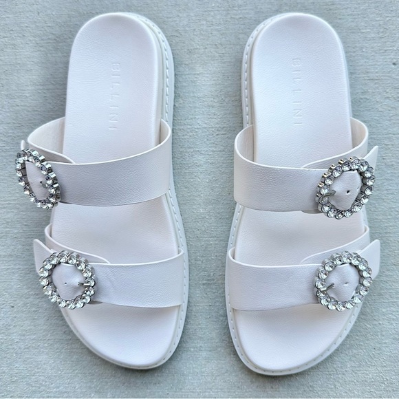 NWT Billini Ivory Zen Platform Rhinestone Sandal - Picture 7 of 11